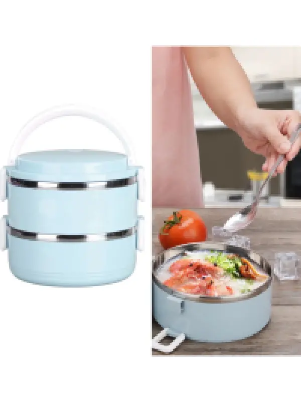 Vakumlu 2 Katlı Yemek Termosu (1,5 Litre) (DHZ90121)