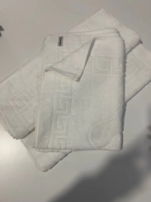 %100 Pamuk Microsoft Premium Bambu Ayak Havlusu Beyaz (50X70 Cm) 