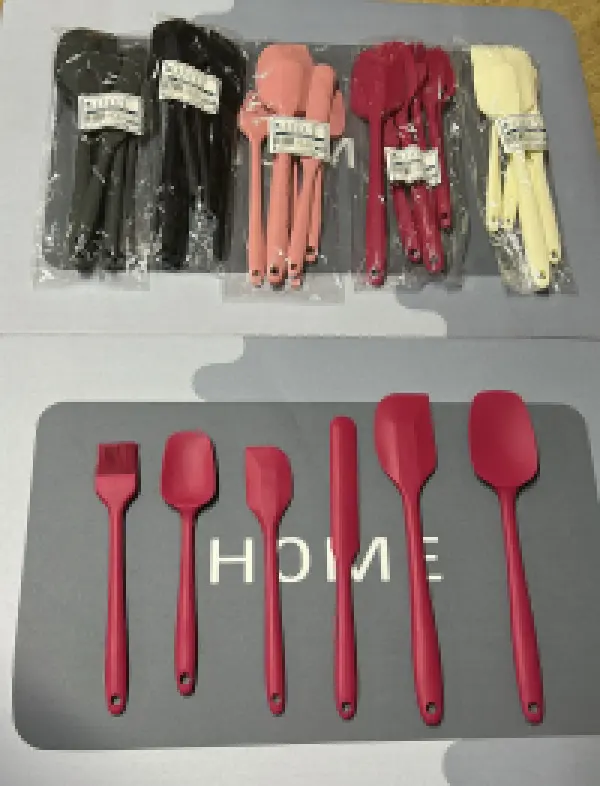 İvory lucci 6 lı spatula set pembe