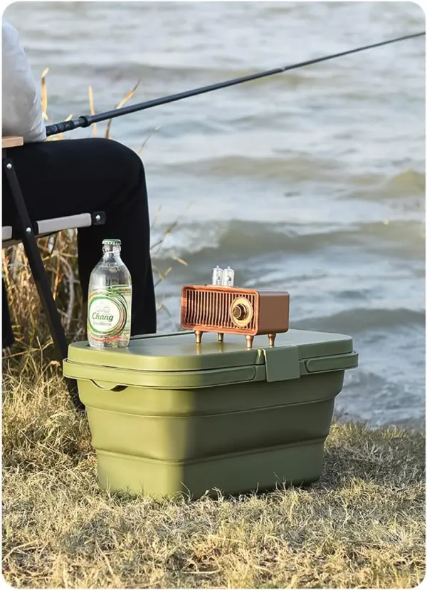 Katlanır Masa Olan Kapaklı KATLANIR PİKNİK SEPETİ