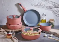 FALEZ AURIS X LARGE 9 PARÇA SET PEMBE ( ÜCRETSİZ KARGO )