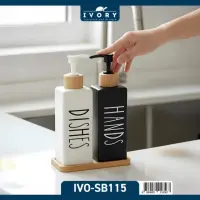 STANDLI İKİLİ CAM SIVI SABUNLUK 