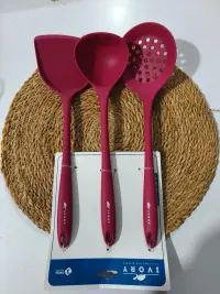 İvory Silikon Mutfak Seti (IVO-SL215) KIRMIZI