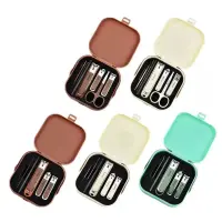 8 Parça Manikür Seti - Kilitli Çantalı - Seyahat Tipi