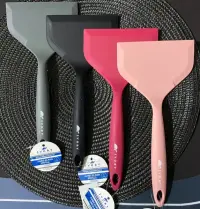 İvory Silikon Jumbo Spatula Geniş pembe