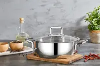 FALEZ VENTO 24 CM ÇELİK KISA KARNIYARIK TENCERE 2,8 LT