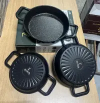 ZENA Döküm Granit Kaplama ( 3 lü )Döküm Sahan Seti ( 18-20-22 no)