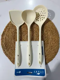 İvory Silikon Mutfak Seti (IVO-SL215) krem