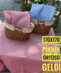 MASA ÖRTÜSÜ 170*170 kırmızı