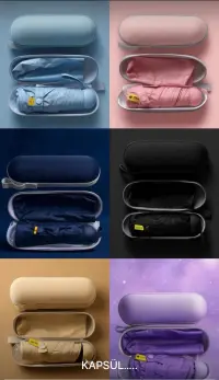 Kapsül şemsiye mavi