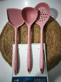 İvory Silikon Mutfak Seti (IVO-SL215) PEMBE