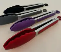 okaliptus Çelik Saplı istirdye Maşa siyah