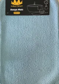 Miss Clean Mikrofiber Banyo Paspası 40x60 cm. ( MAVİ )