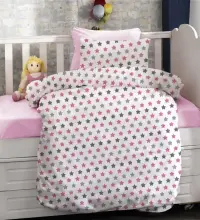 TEK KİŞİLİK RANFORCE NEVRESİM TAKIMI ( LASTİKLİ ÇARŞAF ) BÜYÜK YILDIZ