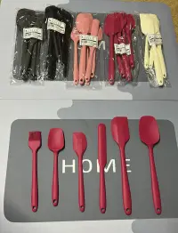 İvory lucci 6 lı spatula set pembe
