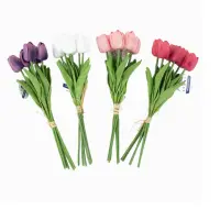 Ivory Yapay Çiçek Lale 6'Lı  4 set 