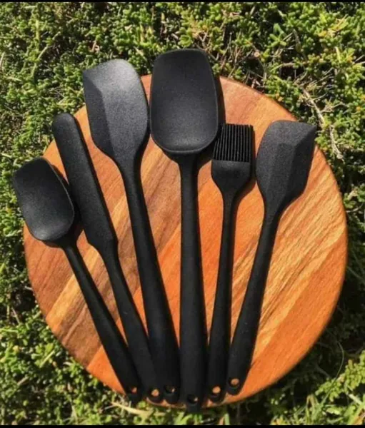 Baysa 6'lı Spatula Seti - Siyah