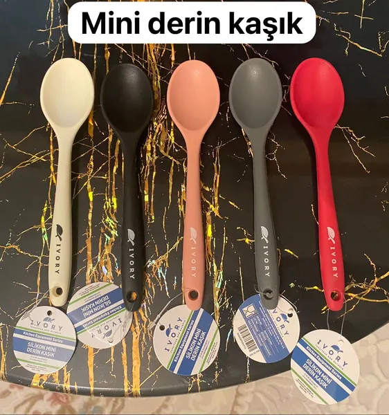 İvory Silikon MİNİ Derin Kaşık - 