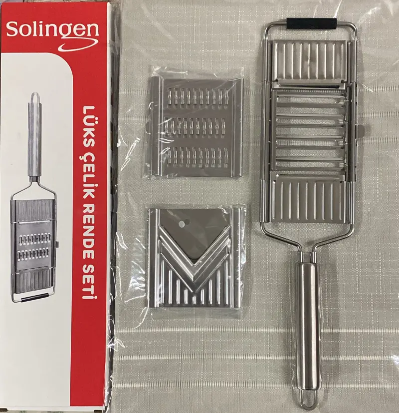 Solingen 3 Başlıklı Rende Seti Çelik