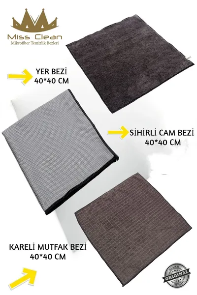 MissClean ( 3 Adet ) Temizlik Başlangıç SETİ 40*40 CM