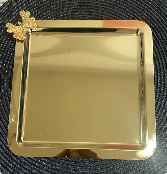 Sunum Tepsi GOLD ( KELEBEK )