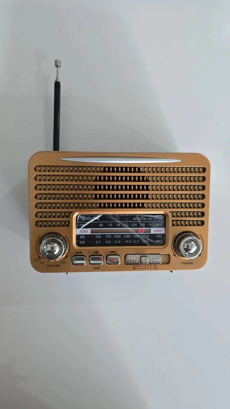 Nostaljik MİNİ Radyo Şarjlı Bloetooth lu.